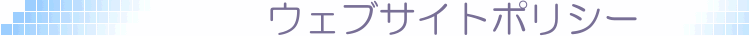 ウェブサイトポリシー